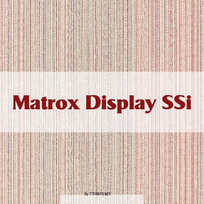 Matrox Display SSi example